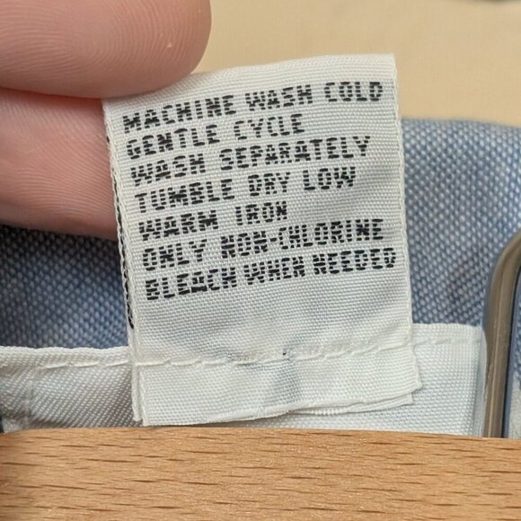 VTG Alfred Dunner Layer Denim Vest/Shirt Button Down sz PM Floral Embroidery - Picture 8 of 8